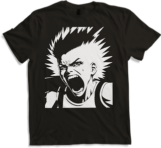 Produktbild von T-Shirt Schreiender Punkrocker mit mohican Anarchy Punk