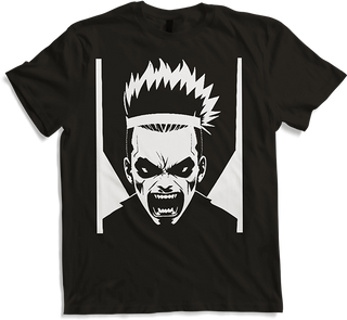 Produktbild von T-Shirt Schreiender Punkrocker mit mohican Anarchy Punk