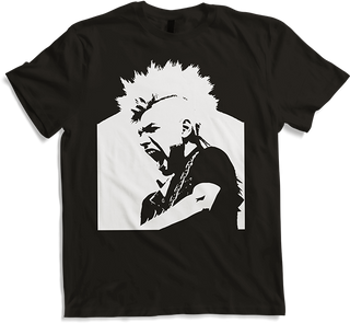 Produktbild von T-Shirt Schreiender Punkrocker mit mohican Anarchy Punk