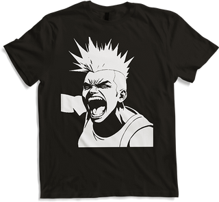 Produktbild von T-Shirt Schreiender Punkrocker mit mohican Anarchy Punk
