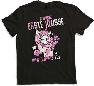 Produktbild von T-Shirt Schulkind 1. Klasse Schulanfänger Schulstart Einhorn Mädchen