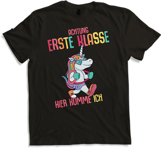 Produktbild von T-Shirt Schulkind 1. Klasse Schulanfänger Schulstart Einhorn Mädchen