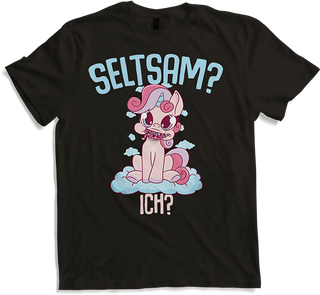 Produktbild von T-Shirt Seltsam? Ich? Einhorn mit Würmern Sarkastische Sprüche