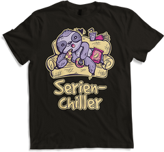 Produktbild von T-Shirt Serienchiller Couch Potatoe Chips Pizza Faultier Sprüche