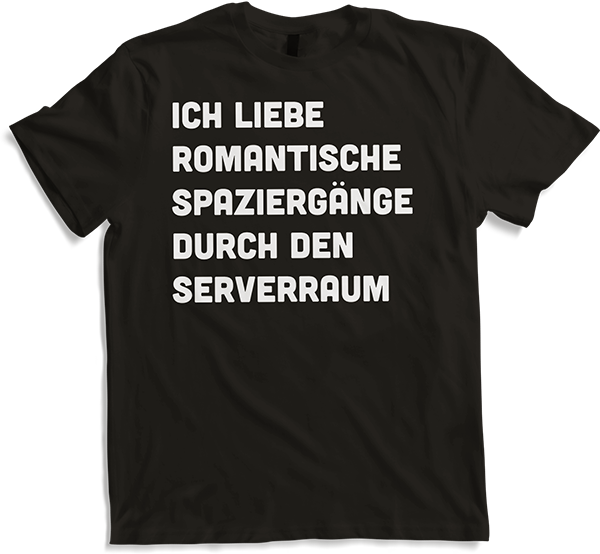 Produktbild von T-Shirt Serverraum EDV Programmierer Informatiker Spruch Nerd