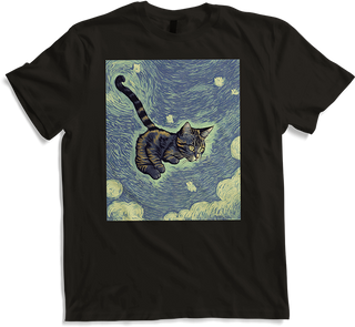Produktbild von T-Shirt Surreal Impressionistische Katze Impressionismus Katzen Kunst