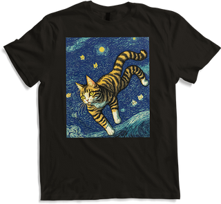 Produktbild von T-Shirt Surreal Impressionistische Katze Impressionismus Katzen Kunst
