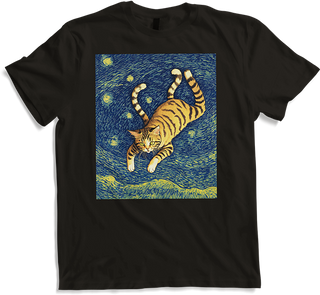 Produktbild von T-Shirt Surreal Impressionistische Katze Impressionismus Katzen Kunst