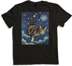 Produktbild von T-Shirt Surreal Impressionistische Katze Impressionismus Katzen Kunst