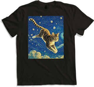 Produktbild von T-Shirt Surreal Impressionistische Katze Impressionismus Katzen Kunst