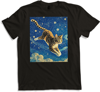 Produktbild von T-Shirt Surreal Impressionistische Katze Impressionismus Katzen Kunst