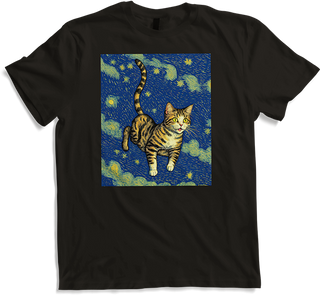 Produktbild von T-Shirt Surreal Impressionistische Katze Impressionismus Katzen Malerei Katze