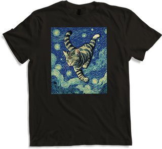 Produktbild von T-Shirt Surreal Impressionistische Katze Impressionismus Katzen Malerei Katze