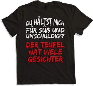 Produktbild von T-Shirt Süß und unschuldig Freche Mädchen Sprüche Teenager Spruch