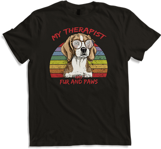 Produktbild von T-Shirt Süßer Beagle | Cooler Spruch | Therapie durch Hund | Retro