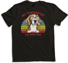 Produktbild von T-Shirt Süßer Beagle | Cooler Spruch | Therapie durch Hund | Retro