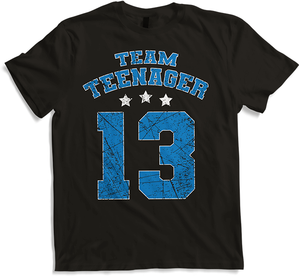 Produktbild von T-Shirt Team Teenager Spruch Teen Junge 13. Geburtstag Jungen