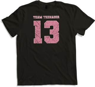 Produktbild von T-Shirt Team Teenager und Offizielles Teenager 13. Rosa Geburtstag Mädchen