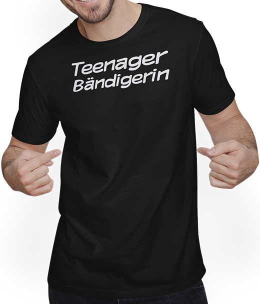 Produktbild von T-Shirt mit Mann Teenager Bändigerin Frecher Spruch für Mutter Eltern Sprüche