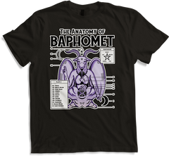 Produktbild von T-Shirt The Anatomy of Baphomet Spruch Pentagramm Metall Baphomet