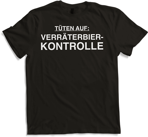 Produktbild von T-Shirt Tüten auf: Verräterbierkontrolle Konzerte Lustiges Festival