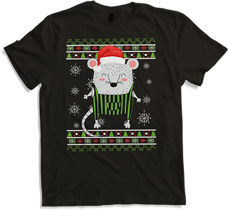 Produktbild von T-Shirt Ugly Christmas for Pet Rat Owners Funny Fancy Rat Motiv