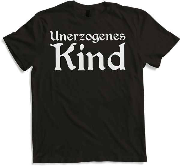 Produktbild von T-Shirt Unerzogenes Kind Goth Dark Wave Batcave Frauen Gothic Spruch