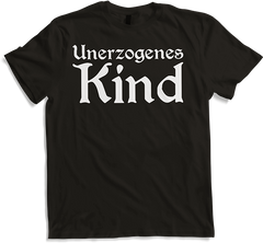 Produktbild von T-Shirt Unerzogenes Kind Goth Dark Wave Batcave Frauen Gothic Spruch