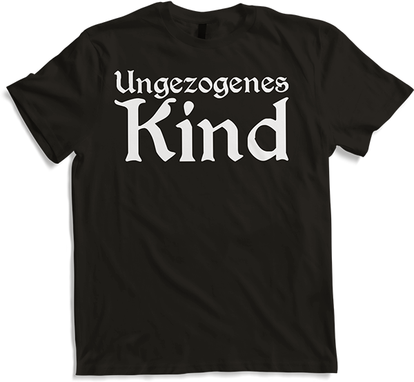 Produktbild von T-Shirt Ungezogenes Kind Goth Dark Wave Batcave Frauen Gothic Spruch