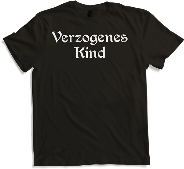 Produktbild von T-Shirt Verzogenes Kind Goth Dark Wave Batcave Frauen Gothic Spruch