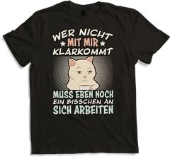 Produktbild von T-Shirt Wer nicht mit mir klarkommt Mädchen Freche Katzen Sprüche