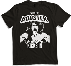Produktbild von T-Shirt When the Booster Kicks In Muscle Funny Bodybuilding Spruch