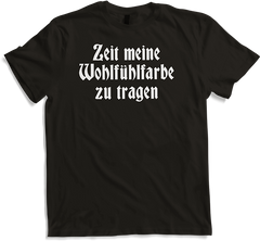 Produktbild von T-Shirt Wohlfühlfarbe Schwarz Gothic Dark Wave Batcave Goth Spruch