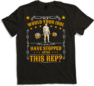 Produktbild von T-Shirt Your Idol Deadlift Powerlifting Muscle Body Builder Spruch
