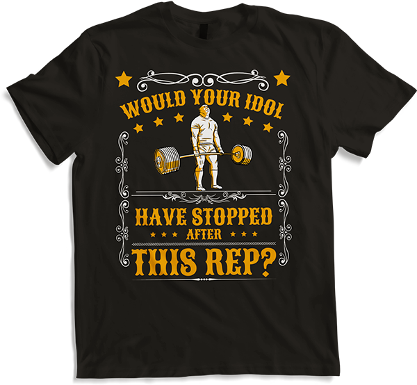 Produktbild von T-Shirt Your Idol Deadlift Powerlifting Muscle Body Builder Spruch