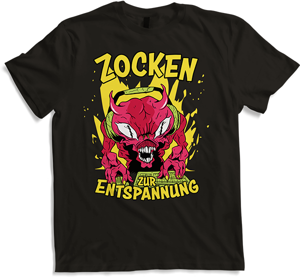 Produktbild von T-Shirt Zocken zur Entspannung Gamer Nerd Spruch PC Computer Games