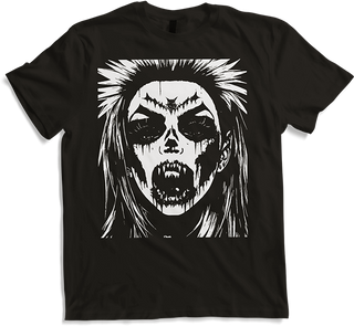 Produktbild von T-Shirt Zombie Horror Vampir Girl Death Metal Grindcore