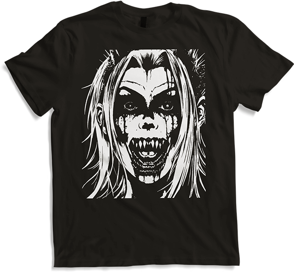 Produktbild von T-Shirt Zombie Horror Vampir Girl Death Metal Grindcore