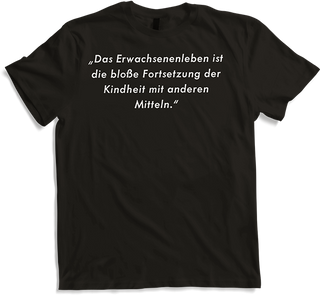 Produktbild von T-Shirt Zynischer sarkastischer Spruch Kindische Menschen Satiriker