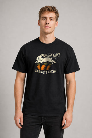 AI Model ai_male Erst Hüpfen Dann Karotten T-Shirt