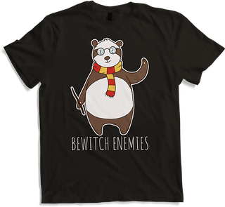 Produktbild von T-Shirt Bewitch Enemies Funny Magic Panda Hexe Spruch Hexe