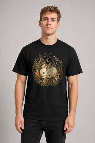 AI Model ai_male Gartenhase mit Karotten T-Shirt