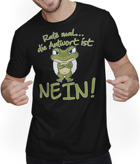 Antwort NEIN Frosch Genervte Teenager Frecher Spruch Mädchen