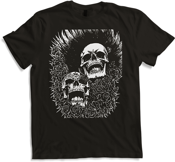 Anarchy Fan Totenkopf mit Mohawk Crazy Antisocial Punk