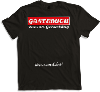 50. Geburtstag Party Herren Gästebuch Geburtstagsgeschenk