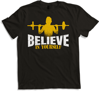 Believe in yourself Girl Squat Women Workout Weightlifting