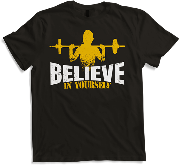 Believe in yourself Girl Squat Women Workout Weightlifting