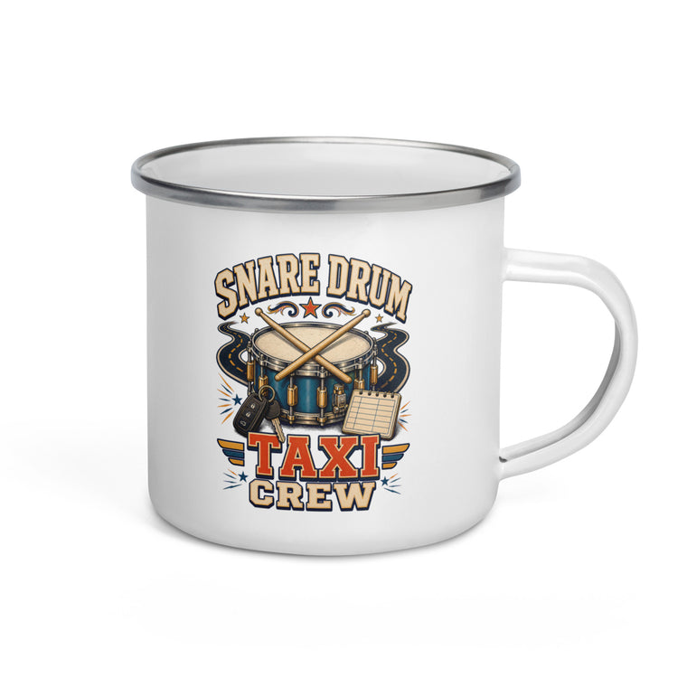 Snare Drum Taxi Crew Emaille Tasse Handle Right Produktbild 1