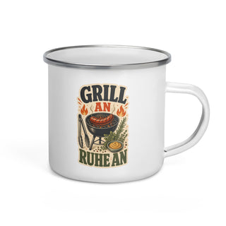 Grill An Ruhe An BBQ Emaille Tasse Handle Right Produktbild 1