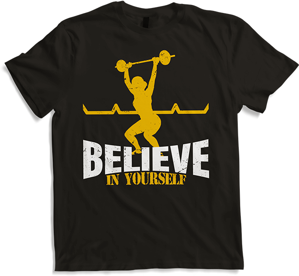 Believe in yourself Jerk Clean Women Workout Weightlifting